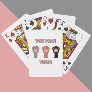 Toe Bean Tribe Cute Cat Paws Poker Cards