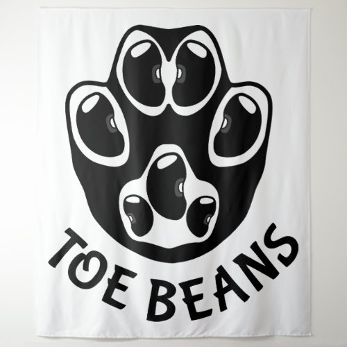 Toe Beans _ Black Beans Tapestry