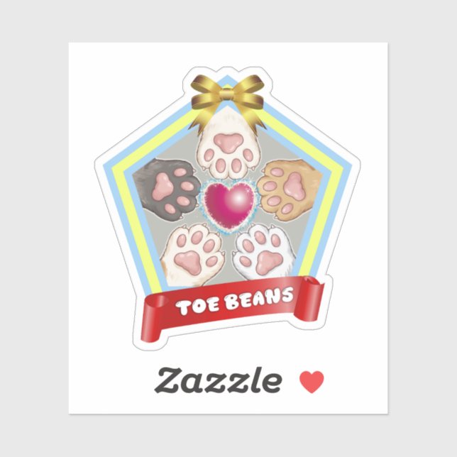 TOE BEANS -kitty paw pads- Sticker (Sheet)