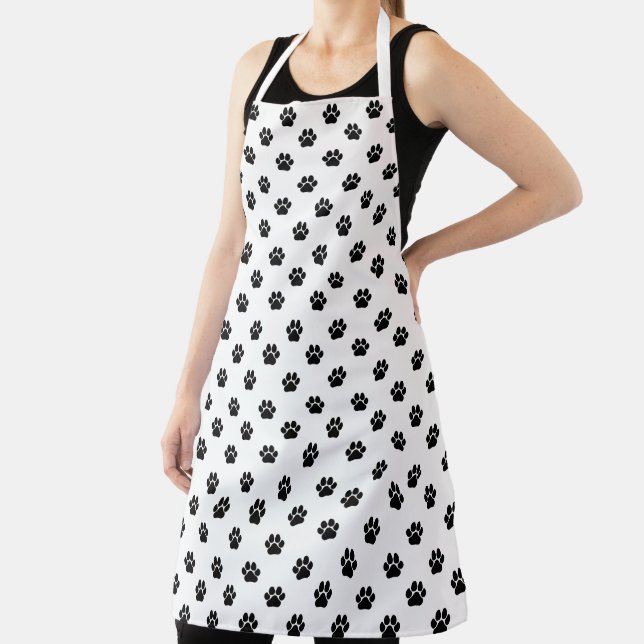 Toe Beans Puppy Prints Long Apron (Insitu)