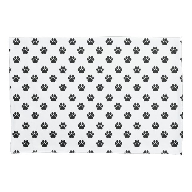 Toe Beans Puppy Prints Pillow Case (Front)