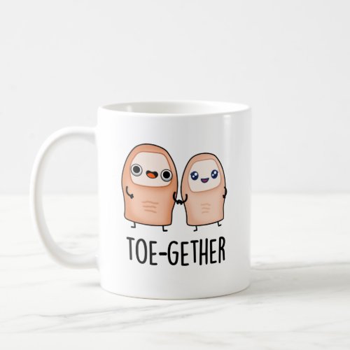 Toe_gether Cute Big Toe Pun Coffee Mug