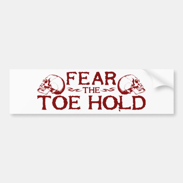 Toe Hold Bumper Sticker (Front)