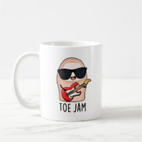 Toe Jam Funny Big Toe Music Pun   Coffee Mug