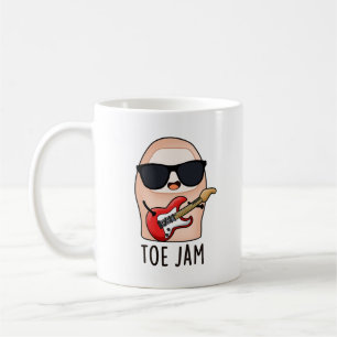 Toe Jam Funny Big Toe Music Pun   Coffee Mug