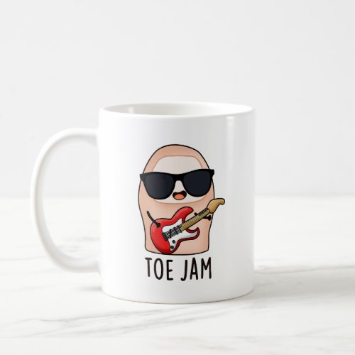 Toe Jam Funny Big Toe Music Pun   Coffee Mug