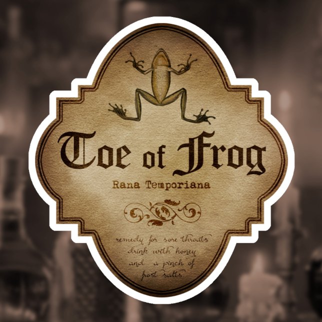 Toe of Frog Apothecary Sticker (Creator Uploaded)