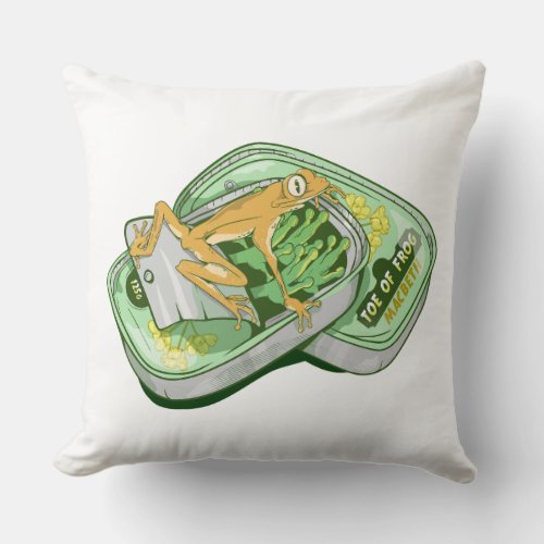 Toe of Frog Witches Spell Shakespeare Throw Pillow