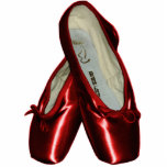Toe Shoes Ballet Ornament (Red)<br><div class="desc">Did your daughter graduate to dancing en pointe this year? Commemorate the occasion with this cutout ornament. Or maybe you just love to dance,  and that's why this appeals to you.</div>