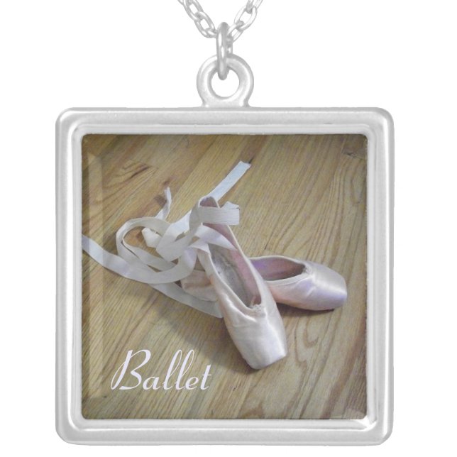 'Toe Shoes' Square Necklace (Front)