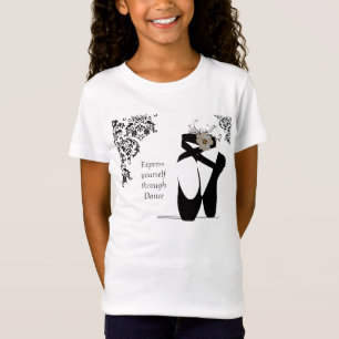 Toe Shoes with Black Lace Invitation T-Shirt