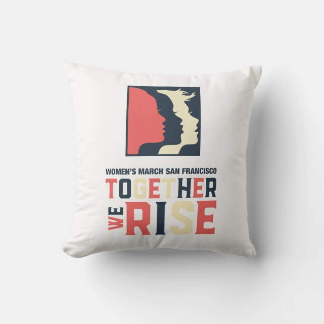 Toegther We Rise Pillow (Front)