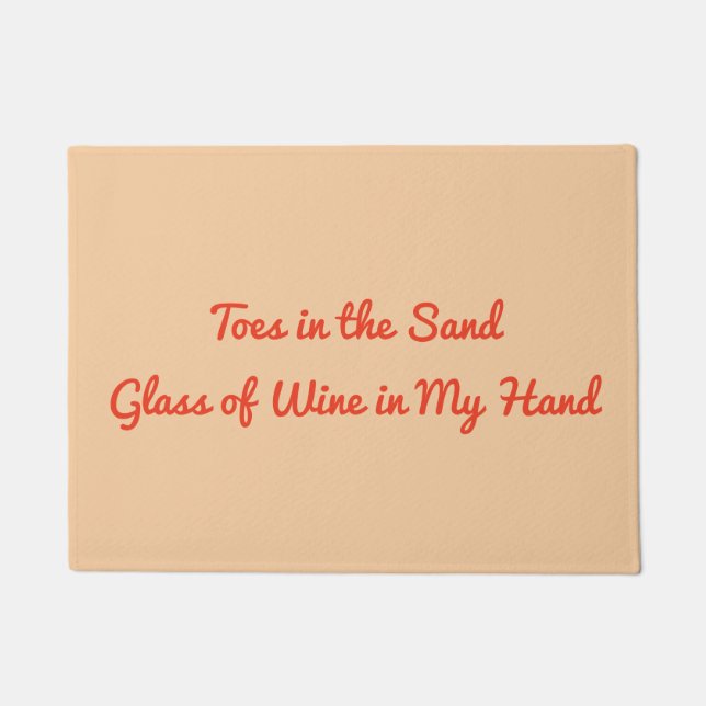 Toes in the Sand Doormat (Front)