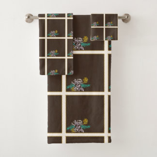 Toffee Rose Bath Towel Set