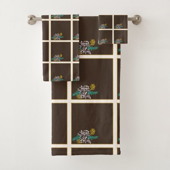 Toffee Rose Bath Towel Set (Insitu)