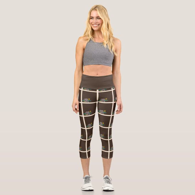 Toffee Rose Capri Leggings (Front)
