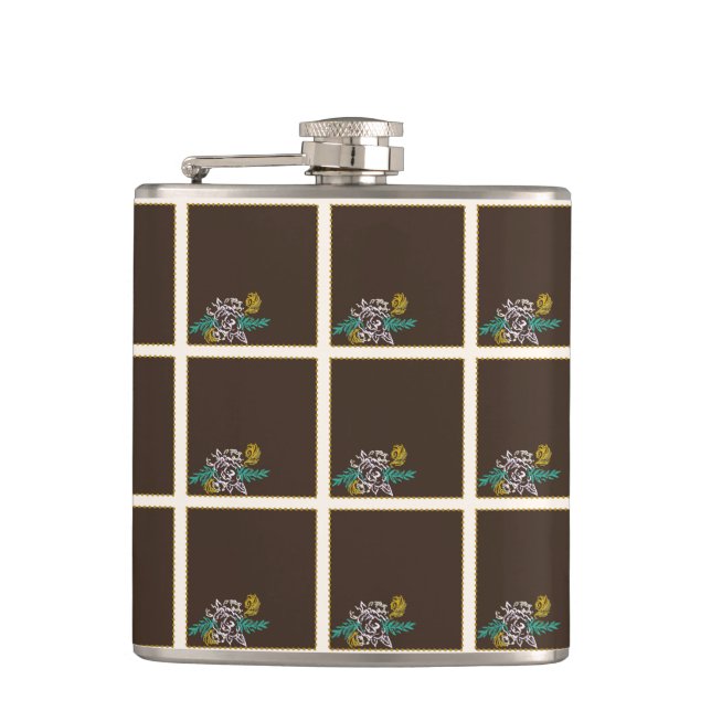 Toffee Rose Flask (Front)
