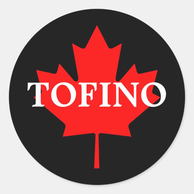 TOFINO CLASSIC ROUND STICKER (Front)
