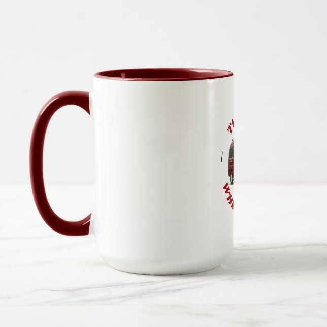 Tofino mug with maroon colored insert  (Left)