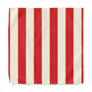 Tofu Cream Postbox Red Stripes Bandana