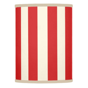 Tofu Cream Postbox Red Stripes Lamp Shade
