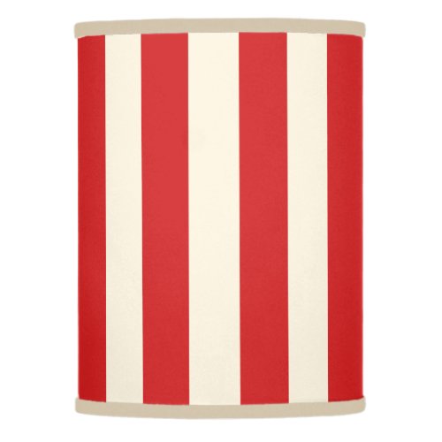 Tofu Cream Postbox Red Stripes Lamp Shade