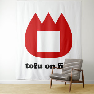 📛 tofu on fire tapestry