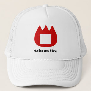 📛 tofu on fire trucker hat
