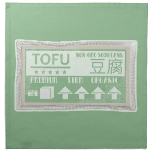 Tofu Pop art food packaging Cloth Napkin