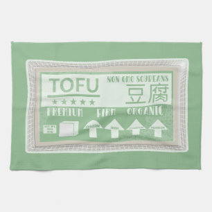 Tofu Pop art food packaging Kitchen Towel