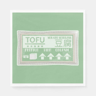 Tofu Pop art food packaging Napkins