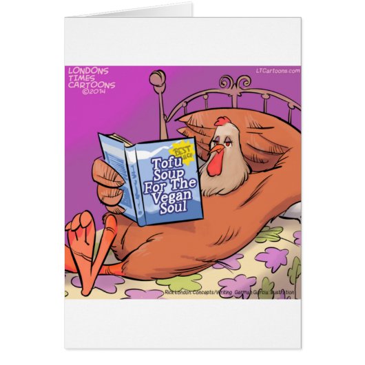 Tofu Vegan Soul Funny Cards (Front)