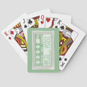 Tofu Vegan Vegetarian food Poker Cards
