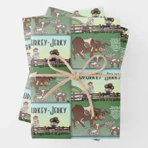 Tofurkey Wrapping Paper Sheets