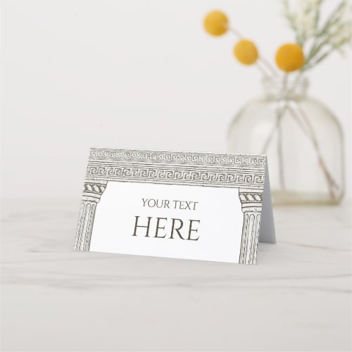 Toga Buffet Signs Folded Catering Food Label  Place Card