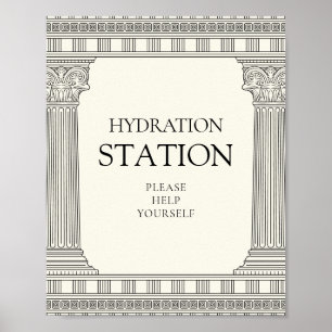 Toga Party Hydration station for water corner Poster