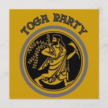 Toga Party Invitation by figstreetstudio at Zazzle