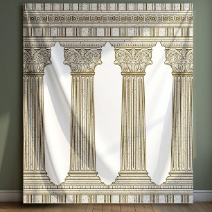 Toga Party Photo Backdrop with columns