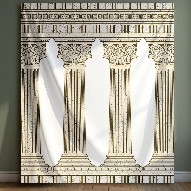 Toga Party Photo Backdrop with columns (Creator Uploaded)