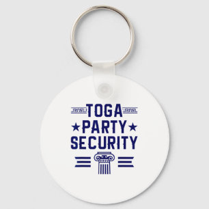 Toga Party Security - Funny Toga Party Costume  Keychain