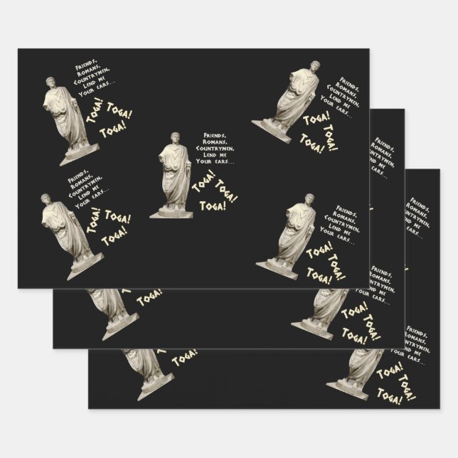 Toga! Toga! Toga! Wrapping Paper Sheets (Set)