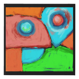 Together, a digital abstract original painting faux canvas print
