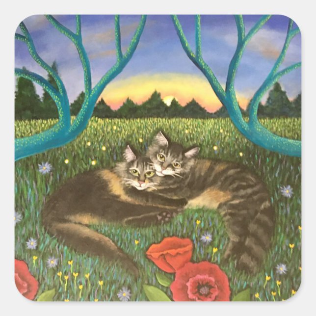 Together again square sticker (Front)