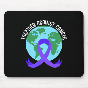 Together Against Cancer Saying For World Cancer Da Mouse Pad