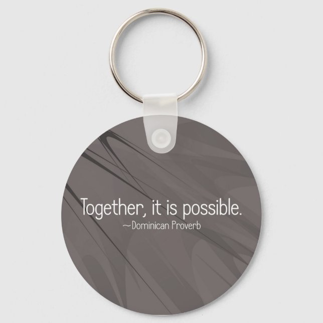 Together anything is possible (2) keychain (Front)