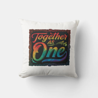 Together As One Throw Pillow