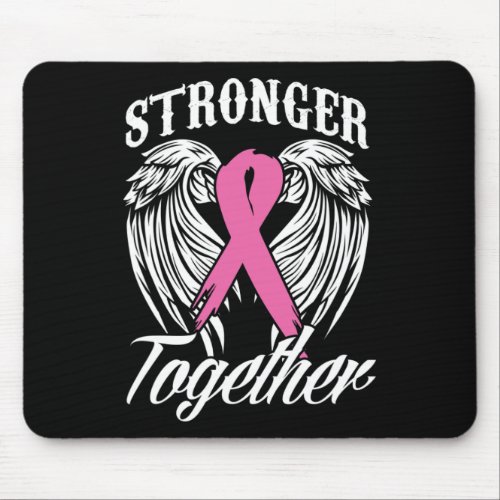 Together Breast Cancer Awareness Month Pink Ribbon Mouse Pad