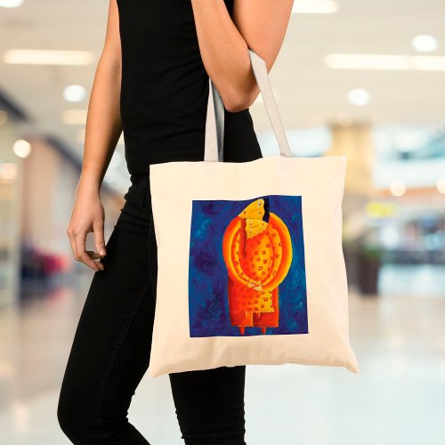 Together Contemporary Art Acrylic Painting Tote Bag