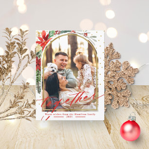 Together Family Photo Arch Christmas Card