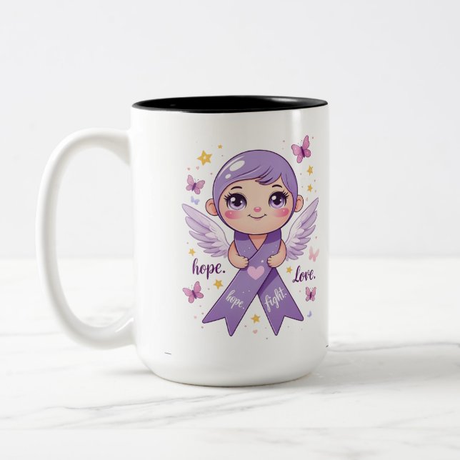 Together for a Cure Two-Tone Coffee Mug (Left)